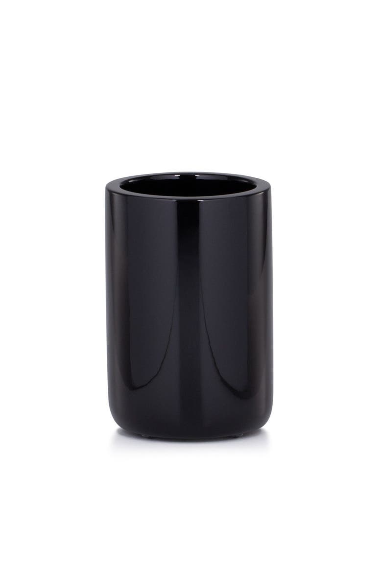Domus Black Gloss Brush Holder, Main, color, BLACK