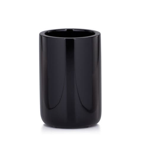 Domus Black Gloss Brush Holder