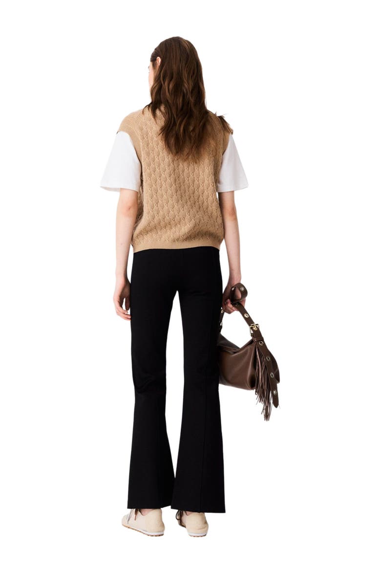 Slit trousers, Alternate, color, Black
