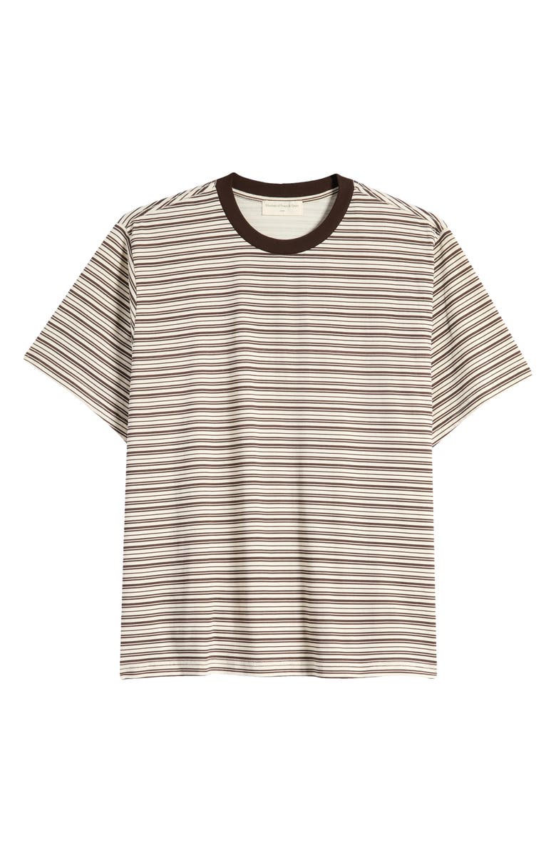 Museum of Peace & Quiet Wordmark Stripe Cotton T-Shirt, Alternate, color, 