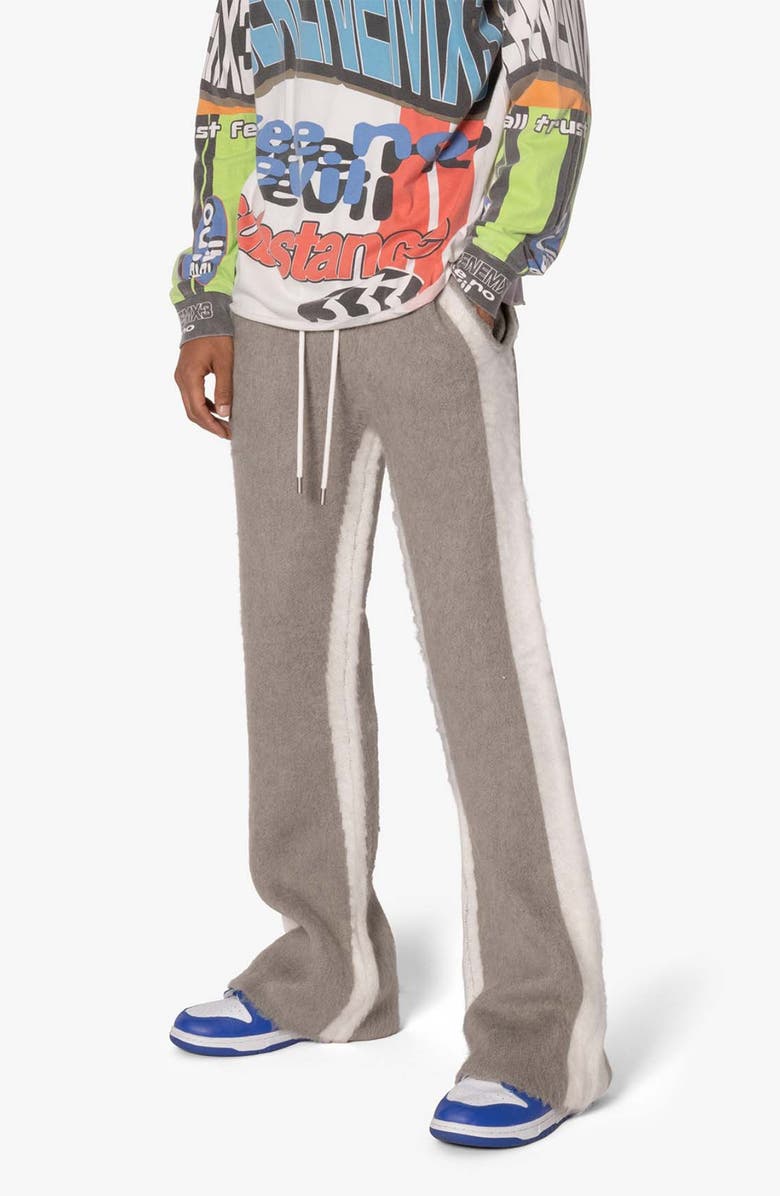 mnml Fuzzy Stripe Sweatpants, Alternate, color, 