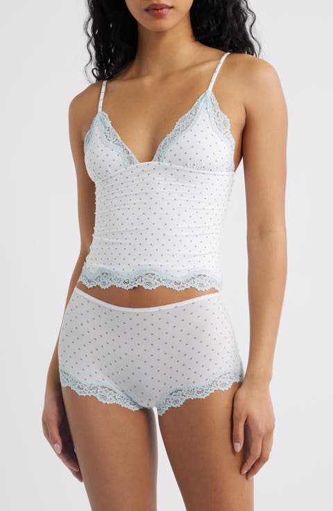 Fits Everybody Lace Cami & Boyshorts Set (Regular & Plus)