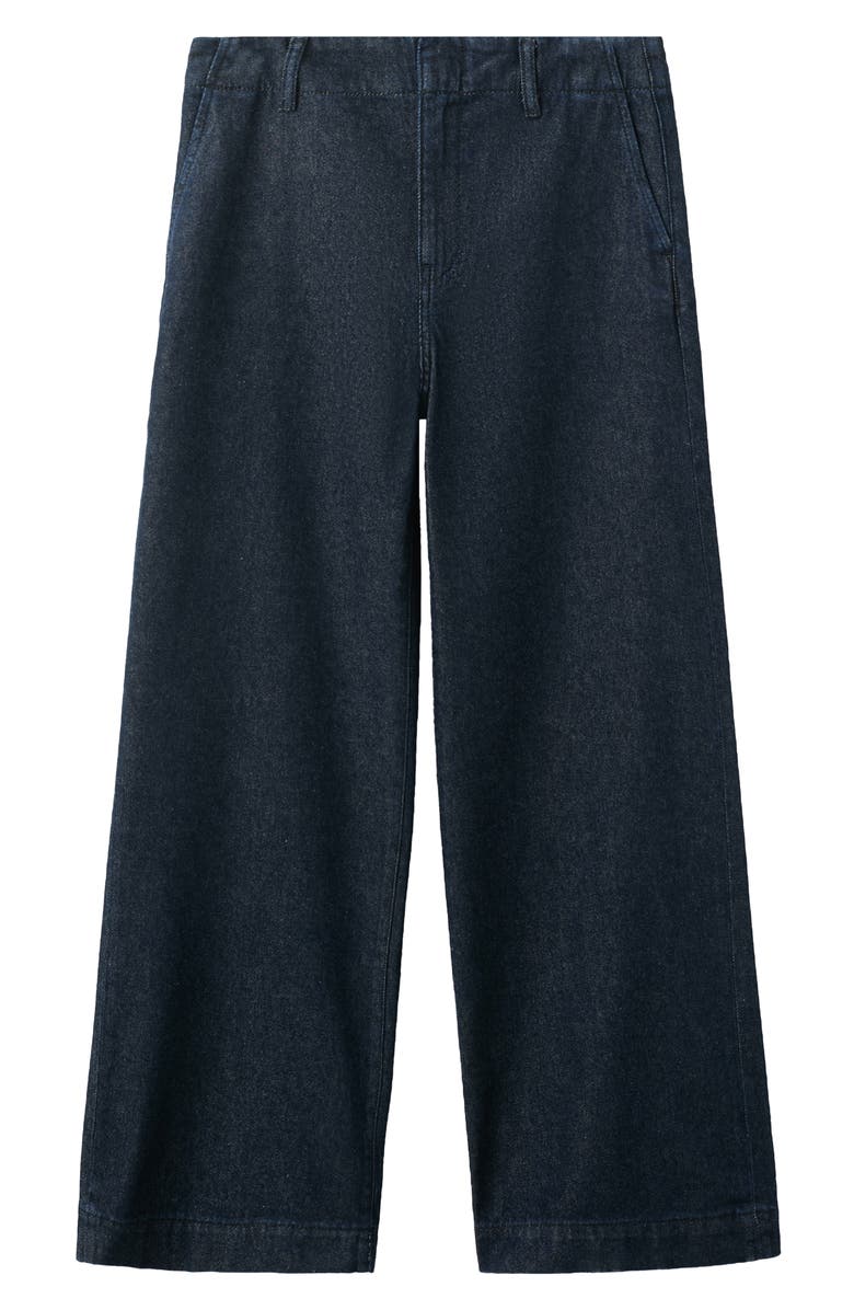 MANGO Mid Rise Wide Leg Trouser Jeans, Alternate, color, 