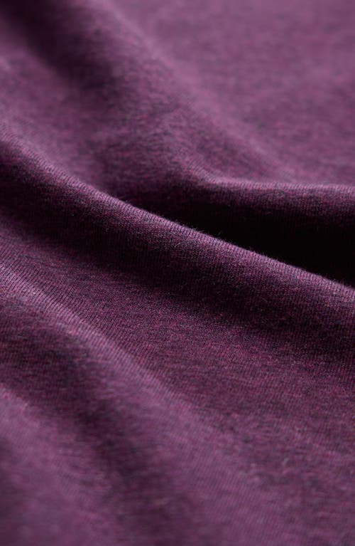 Seasalt Cornwall Easel Long Sleeve Stretch Organic Cotton Top In Purple