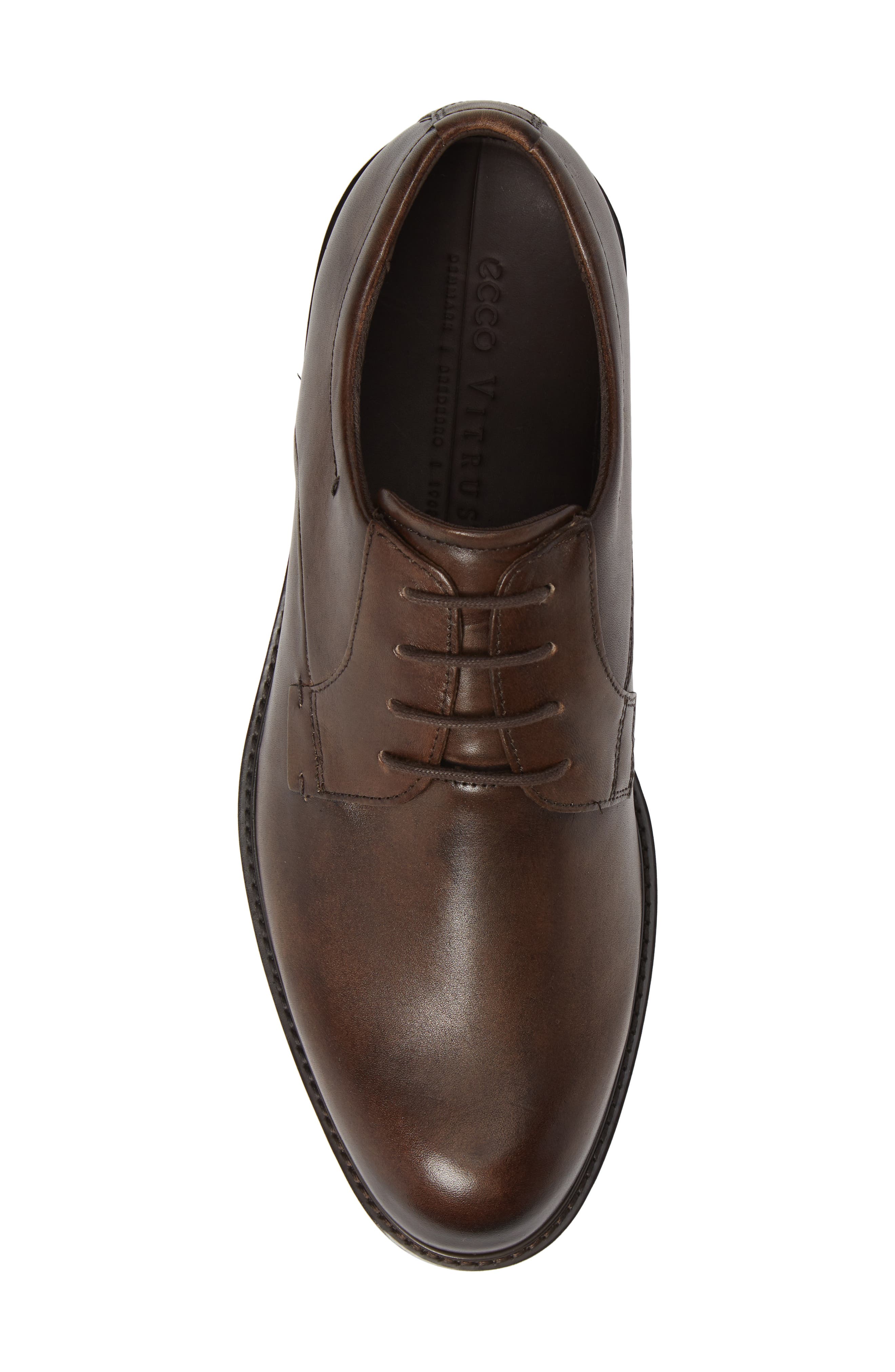 Vitrus III Plain Toe Derby, Alternate, color, COCOA BROWN LEATHER