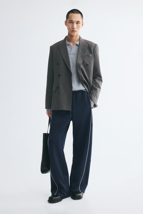 Loose-fit Scuba Knit Track Pants