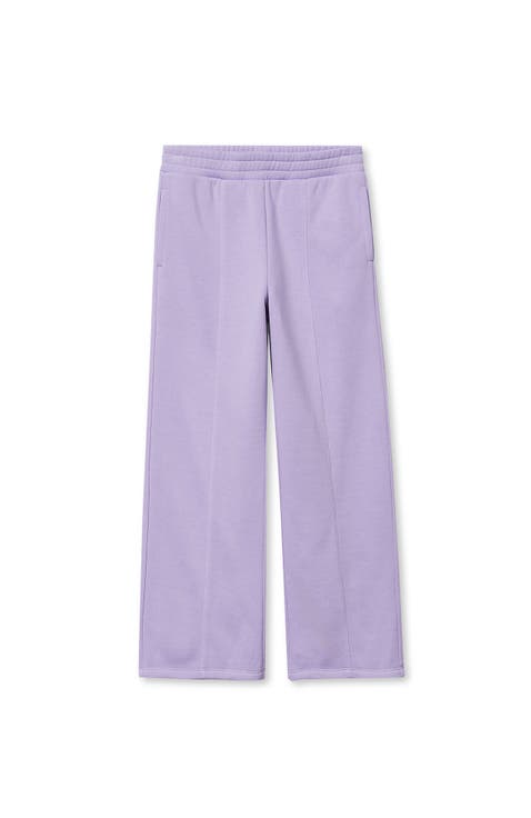 Girls Fleece Wide Leg Pants