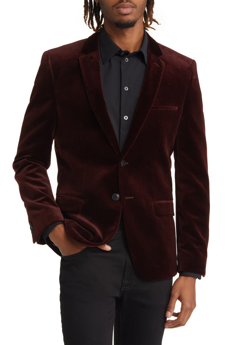 HUGO Velvet Sport Coat, Main, color,