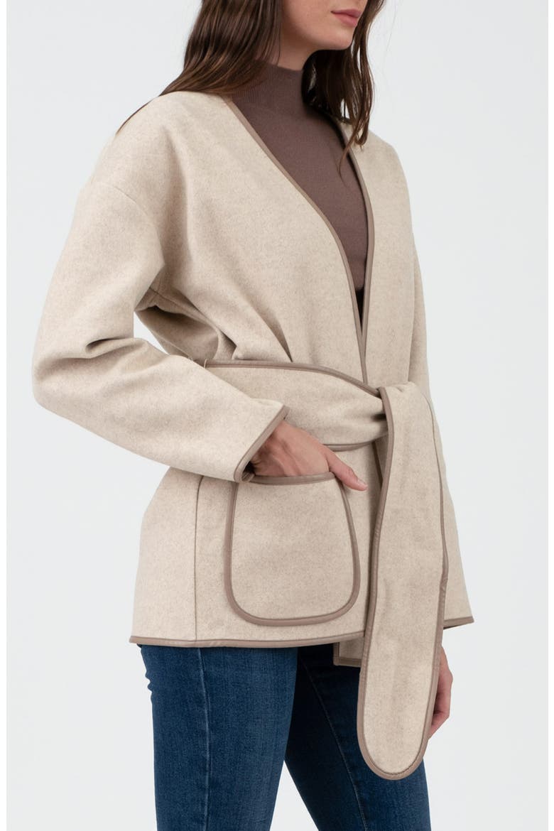 Belted Coat, Alternate, color, CAMEL