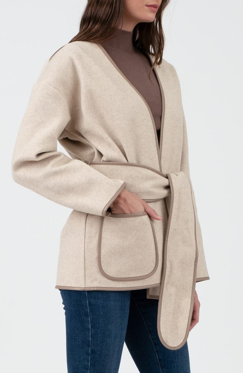 Blu Pepper Belted Coat, Alternate, color, Camel