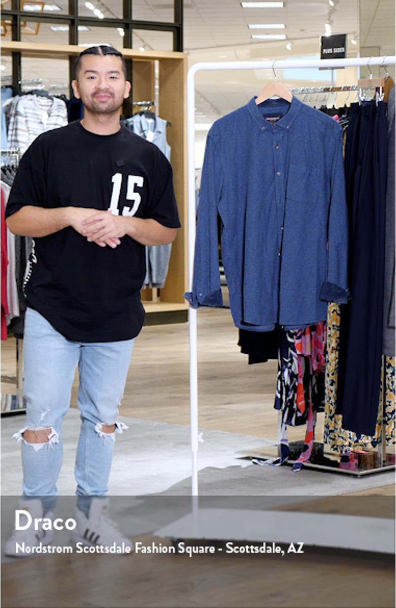 Overdye Print Corduroy Button-Down Shirt, sales video thumbnail