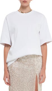 Grey Lab Boxy Cotton Blend T-Shirt
