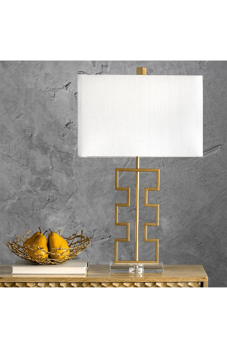 NULOOM Brass Eden 28" Iron Table Lamp, Alternate, color,