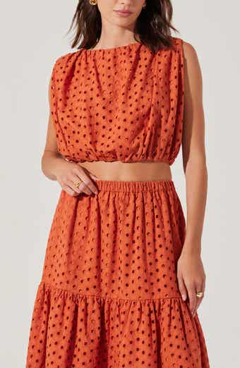 ASTR the Label Nalley Sleeveless Eyelet Top
