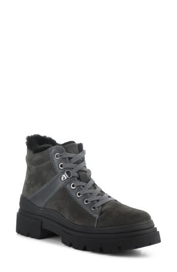 Bos. & Co. River Waterproof Platform Ankle Boot In Black
