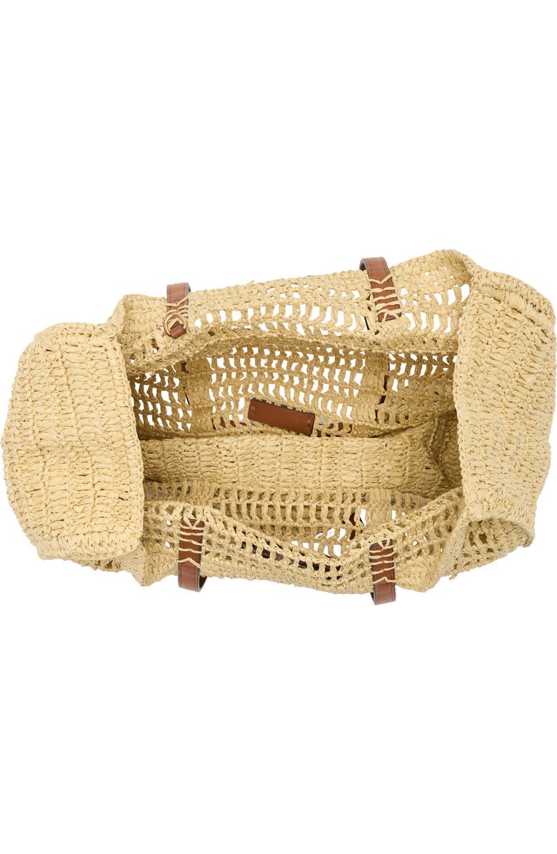 Sam Edelman Lizzie Raffia Tote Bag, Alternate, color, Cognac