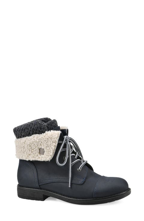 Duena Faux Shearling Trimmed Hiking Boot