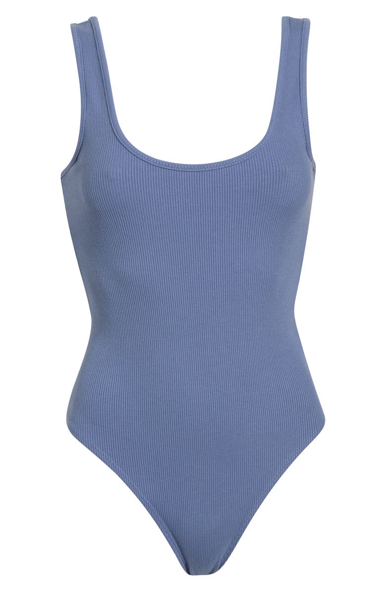 L'AGENCE Nica Scoop Neck Tank Bodysuit, Alternate, color, Wild Wind