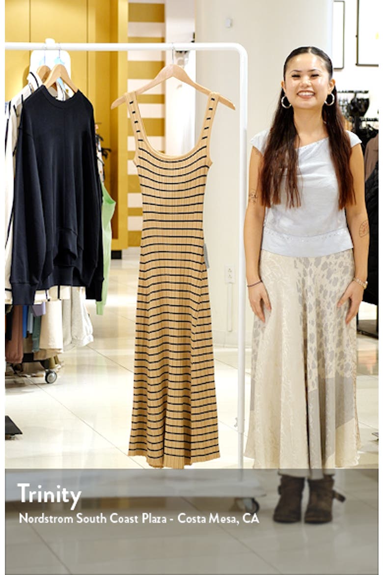 Henry Stripe Ribbed Sleeveless Sweater Dress video
