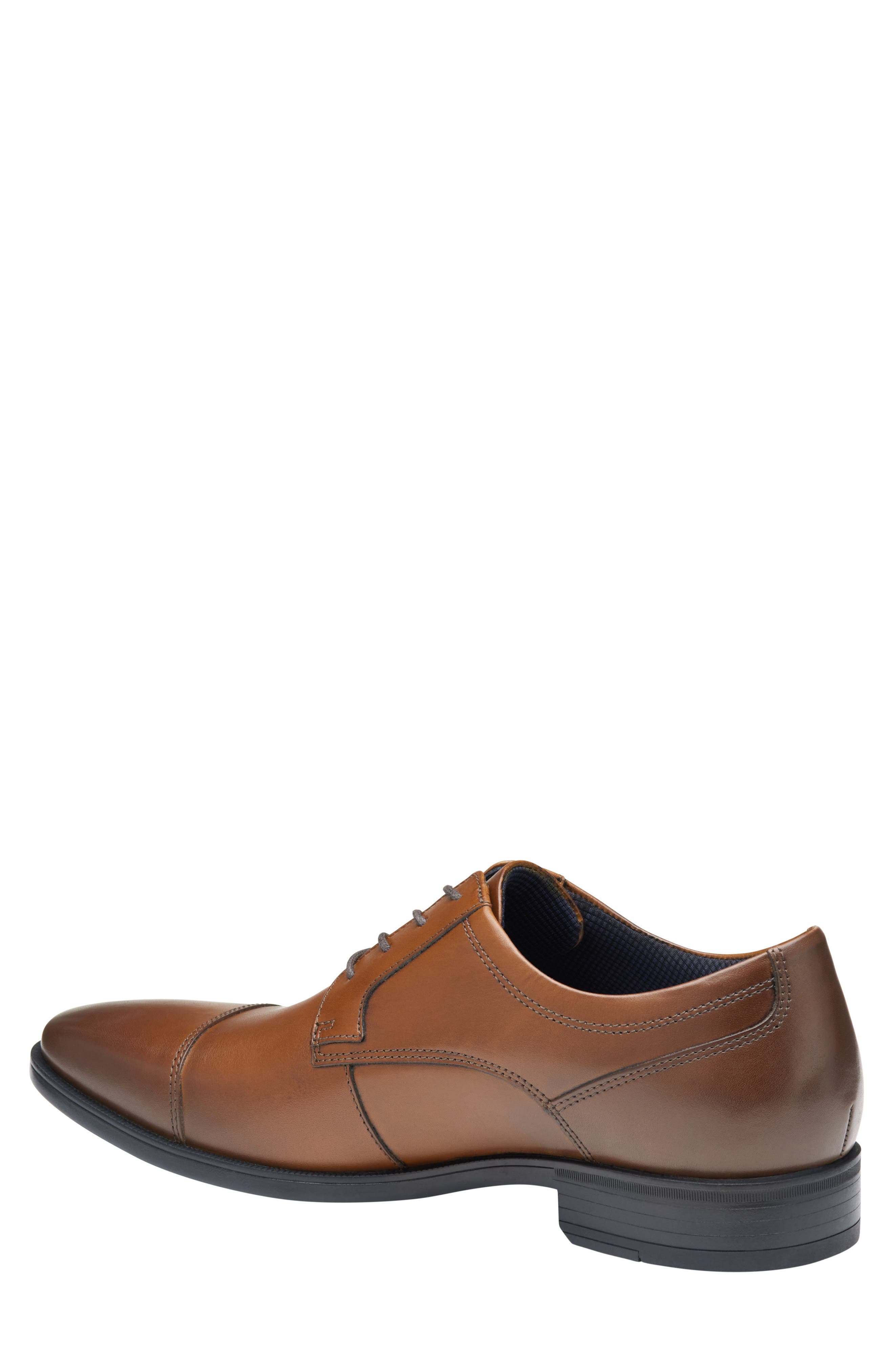 Johnston & Murphy Landon Cap Toe, Alternate, color, Tan Full Grain