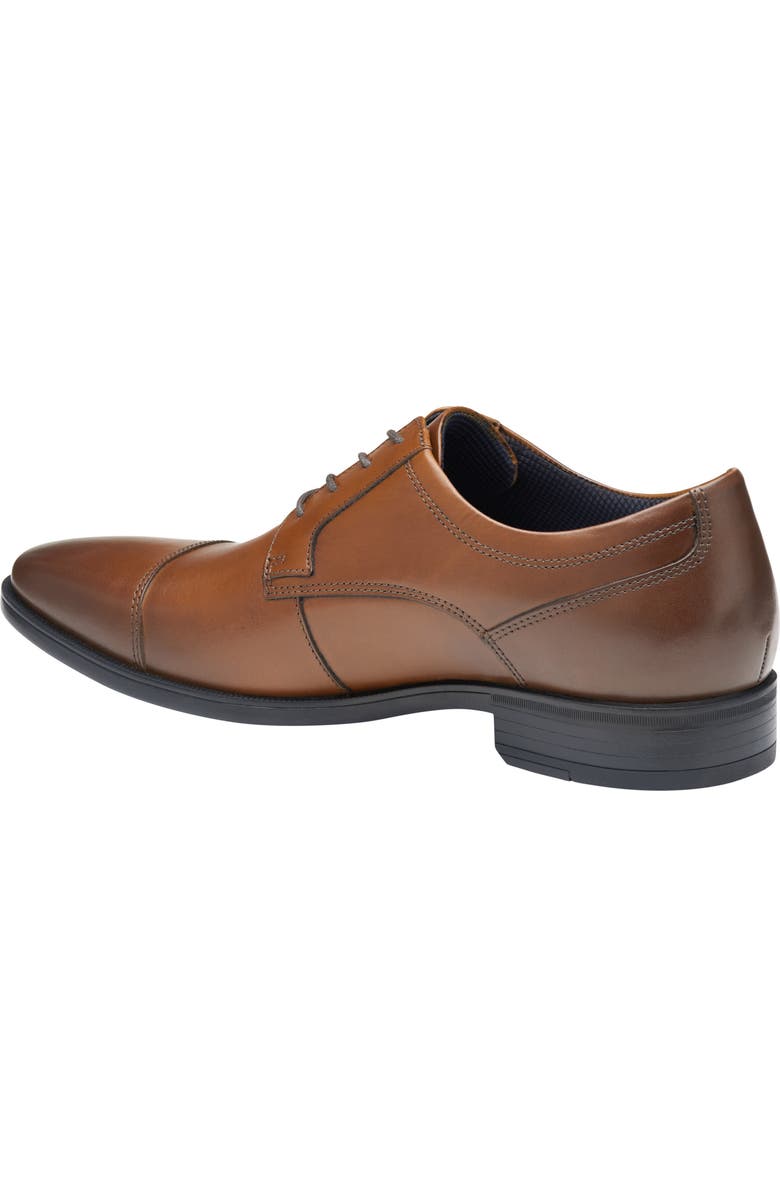 Johnston & Murphy Landon Cap Toe, Alternate, color, Tan Full Grain
