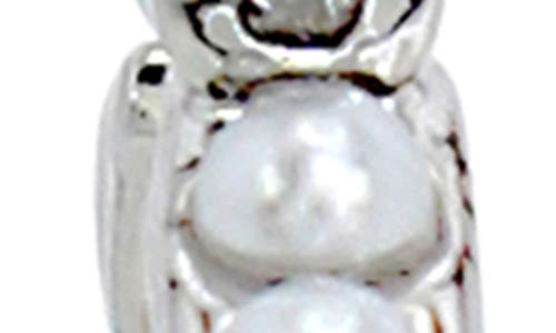 Allsaints Faux Pearl Huggie Hoop Earrings