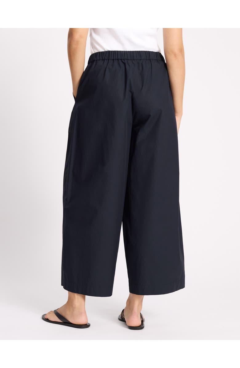 Albaray Drawstring Waist Barrel Leg Trouser, Alternate, color, Navy