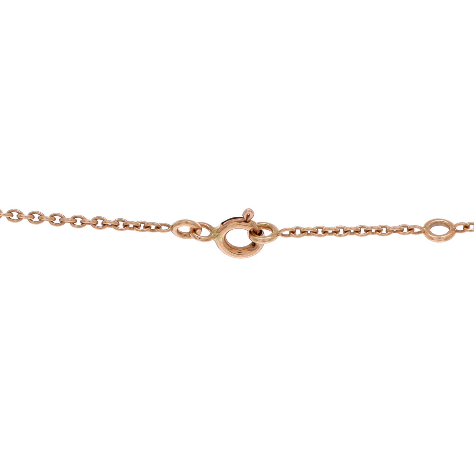 Pre-Owned Hermes Birkin Amulette Pendant Necklace 18K Rose Gold with Diamond, Alternate, color, Rose Gold