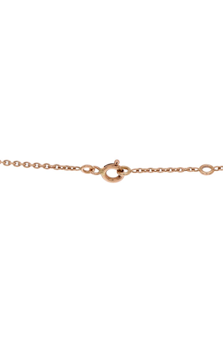 Pre-Owned Hermes Birkin Amulette Pendant Necklace 18K Rose Gold with Diamond, Alternate, color, Rose Gold