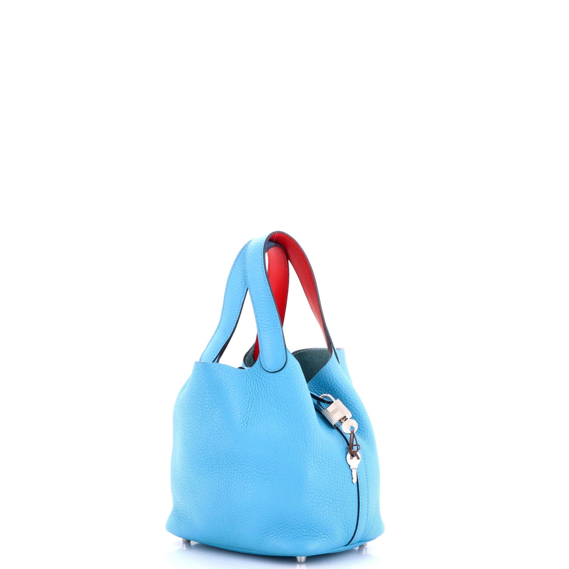 Eclat Picotin Lock Bag Clemence PM, Alternate, color, Blue