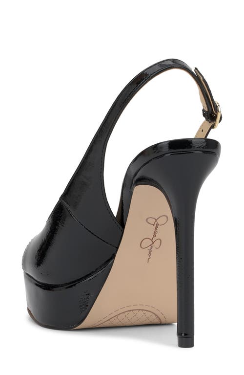Jessica Simpson Sibilla Slingback Platform Sandal In Black