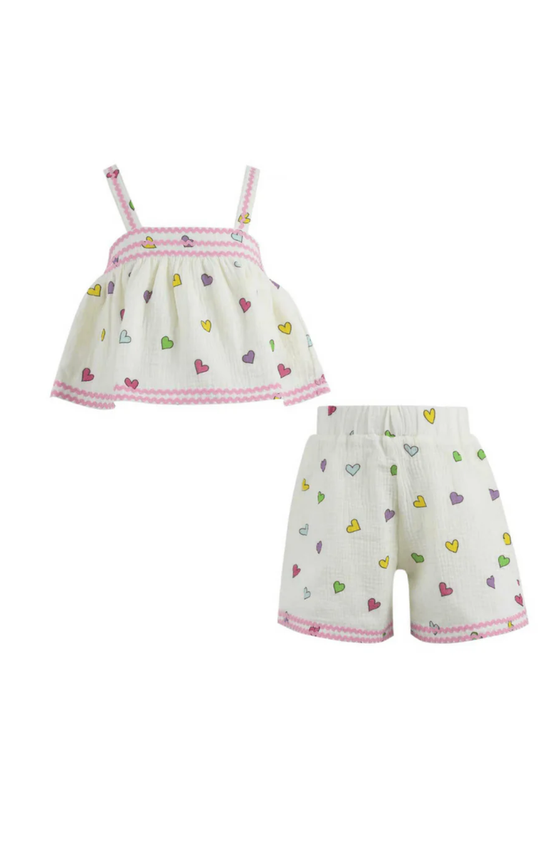 Lola + The Boys Dreamy Hearts Set, Main, color, White