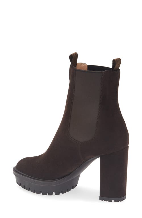 Gianvito Rossi Lug Sole Chelsea Boot In Brown