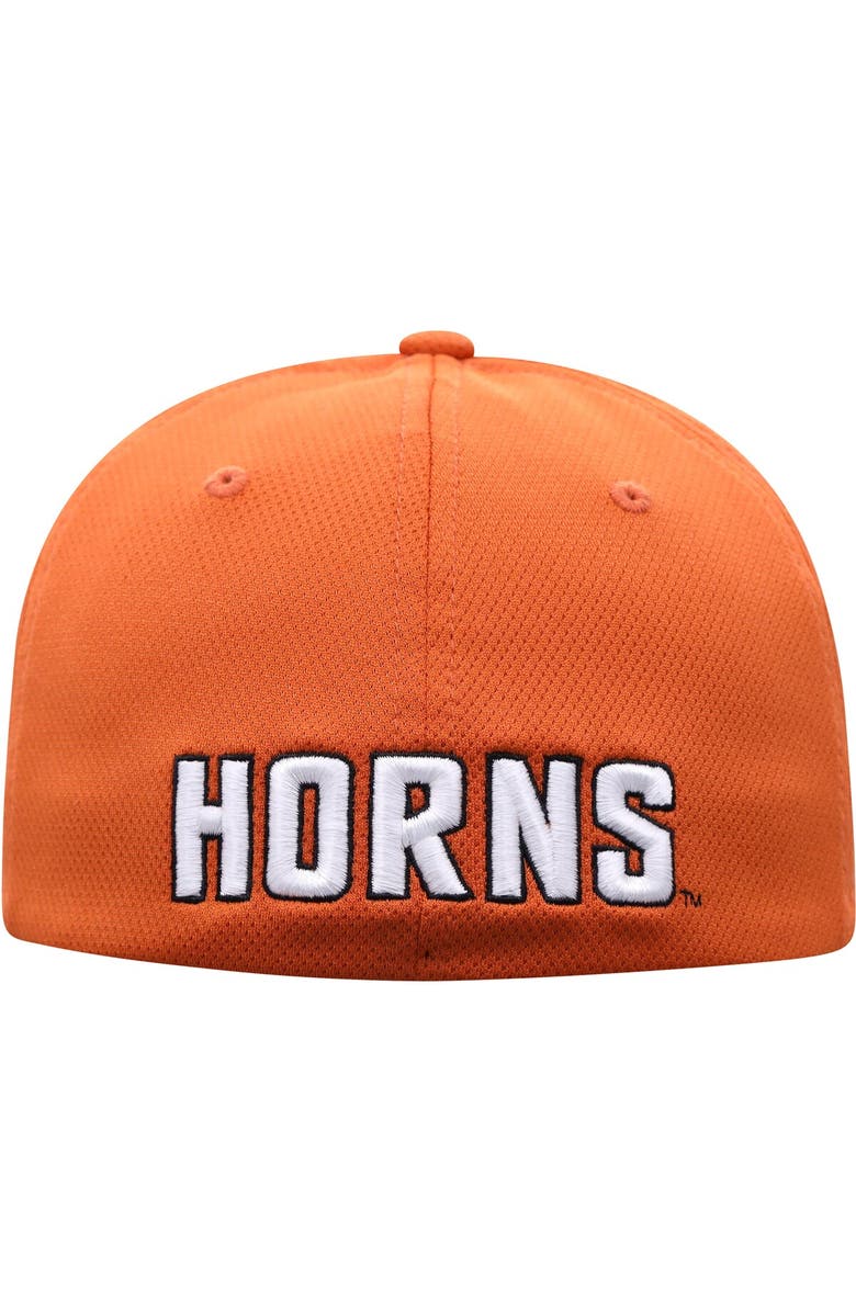 TOP OF THE WORLD Men's Top of the World Texas Orange Texas Longhorns Reflex Logo Flex Hat, Alternate, color, Burnt Orange