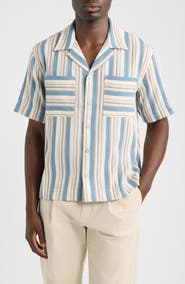 Reiss Celeste Stripe Camp Shirt
