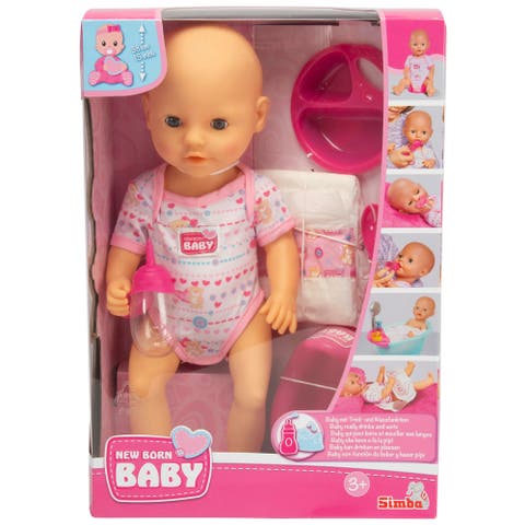 15 Inch Drink & Wet Baby Doll Set with Accessories for Kids Ages 3+