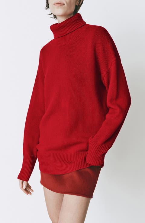 Garches Turtleneck Wool & Cashmere Tunic Sweater