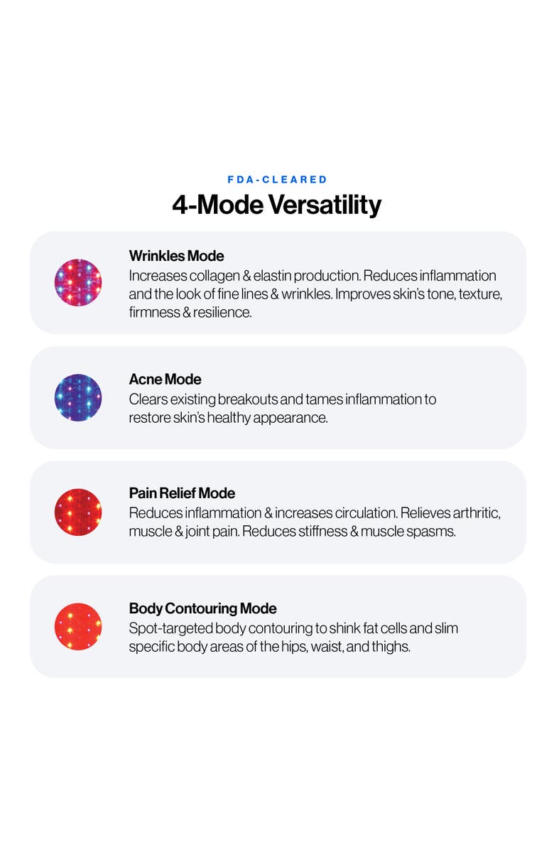 Celluma POD Hand-Held 4-Mode Light Therapy, Alternate, color, White With Blue Trim