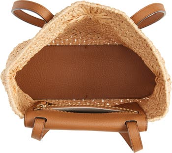 Strathberry The Small Strathberry Basket Woven Raffia Tote