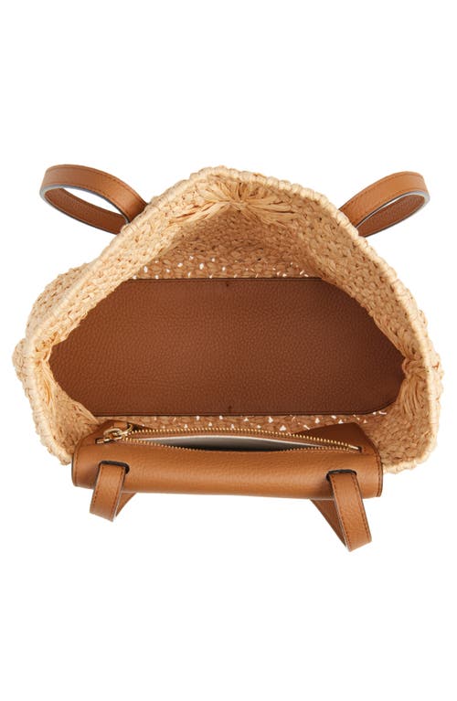Strathberry The Small Basket Woven Raffia Tote