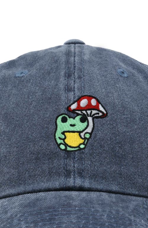 DALIX DALIX MUSHROOM FROG EMBROIDERED HAT 