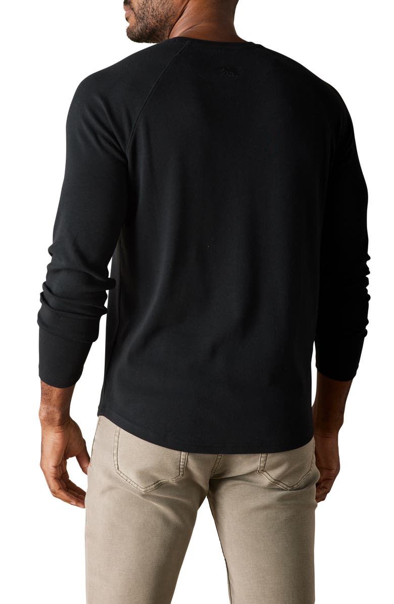 The Normal Brand Puremeso Everyday Henley, Alternate, color, Black