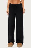 EDIKTED Russell Wide Leg Sweater Knit Pants