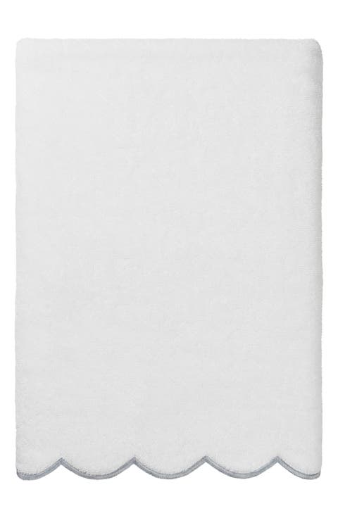 Adornia Scallop Bath Towel