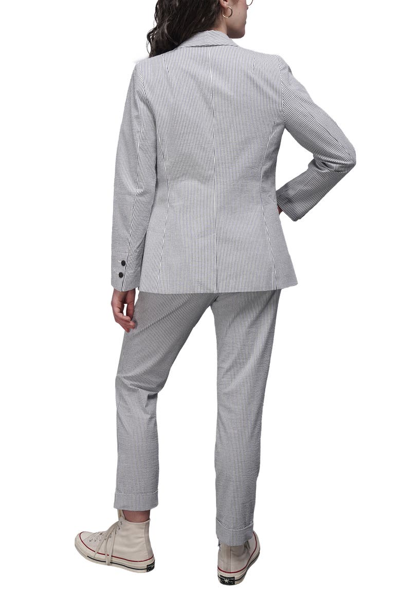 The Empower Seersucker Tux Blazer, Alternate, color, NAVY/WHITE