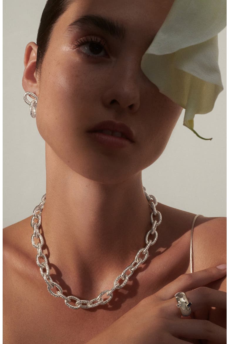 Tex Necklace, Alternate, color, SILVER