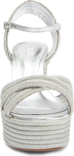 Latifah Glam Rhinestone Platform Sandal