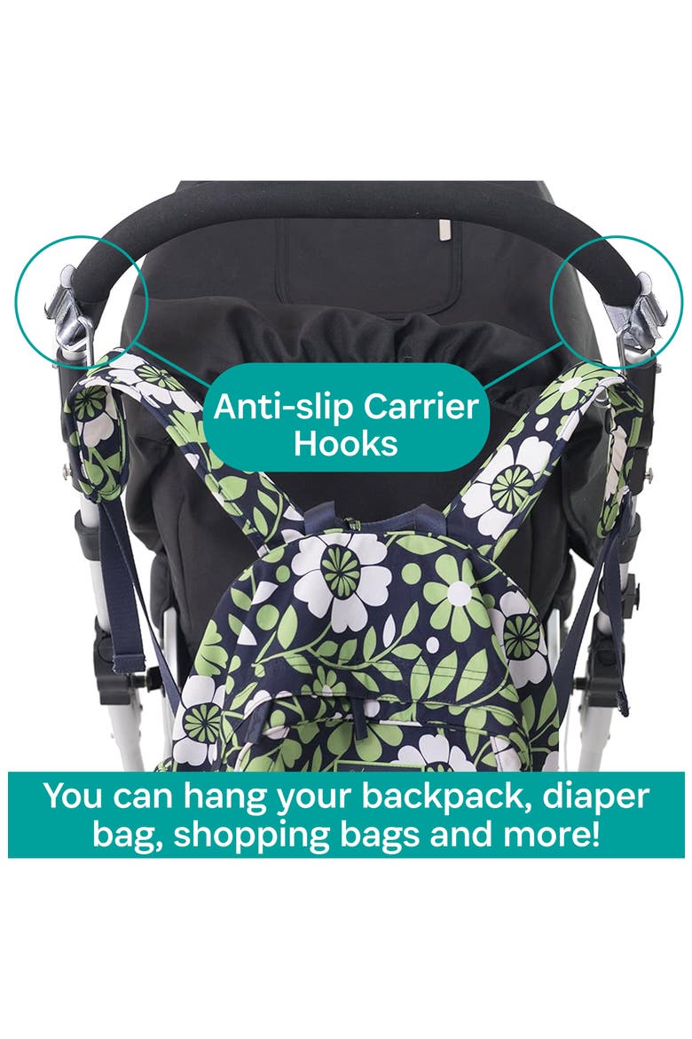 2-Pack Stroller Hooks, Alternate, color, PLATINUM
