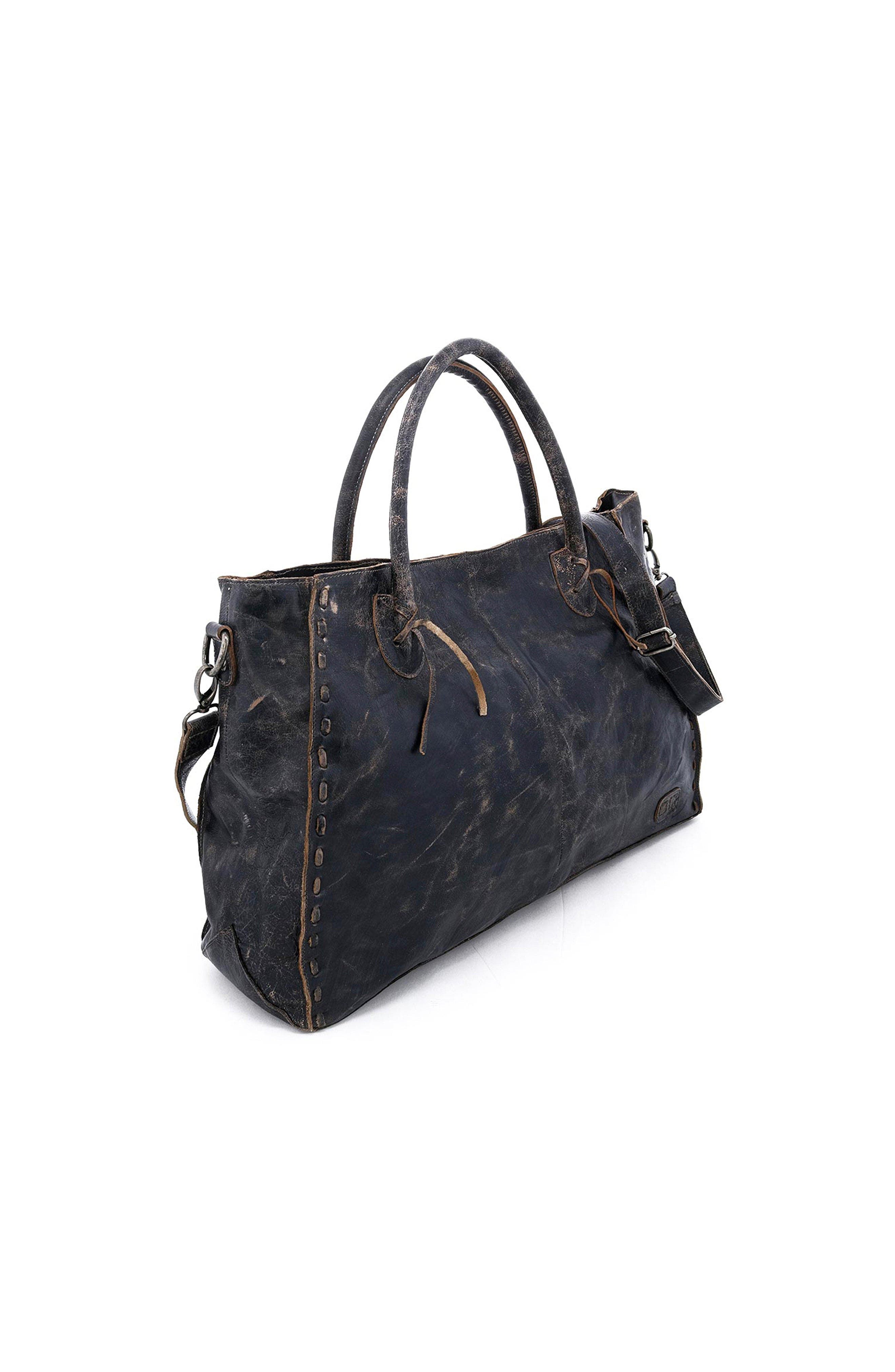 Bed Stu Rockaway Handbag, Alternate, color, Black Lux