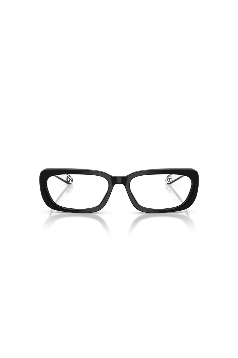 54mm Rectangle optical glasses, Alternate, color, Black